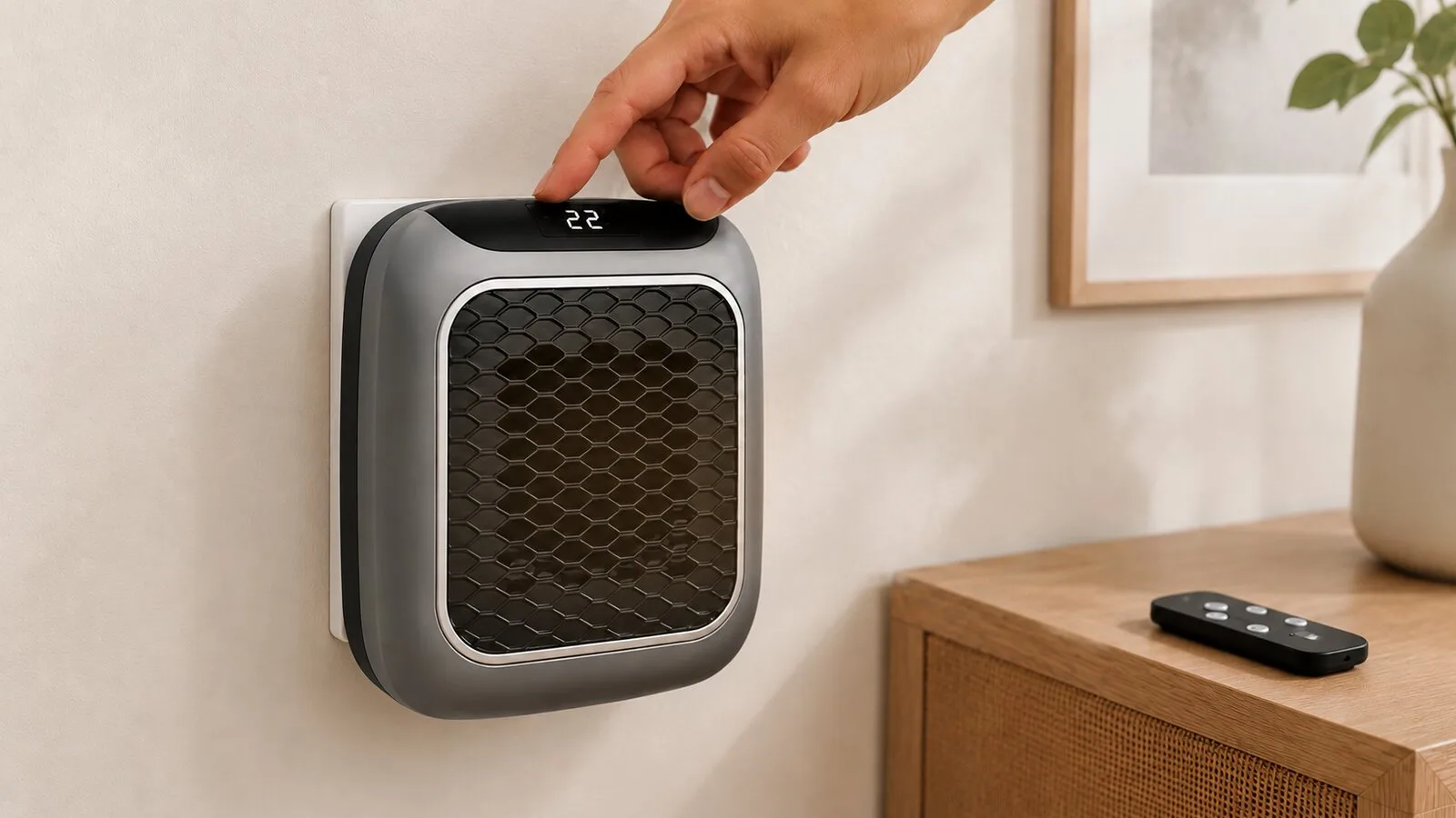 Main utilisant les réglages numériques de HeatMe Pro